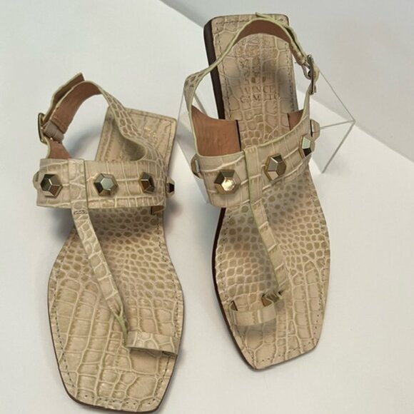 Designer Vince Camuto Dailette Womens Sandals Taupe Size 8.5M - Picture 6 of 9